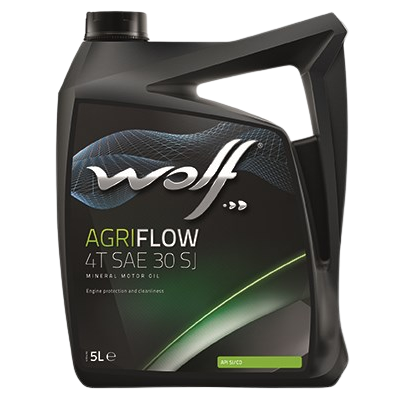 Моторное масло Wolf AgriFlow 4T SAE 30 SJ, 5л 